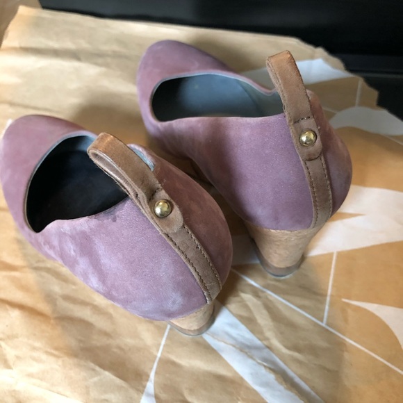 Coup De Foudre purple suede wedges - Picture 4 of 4